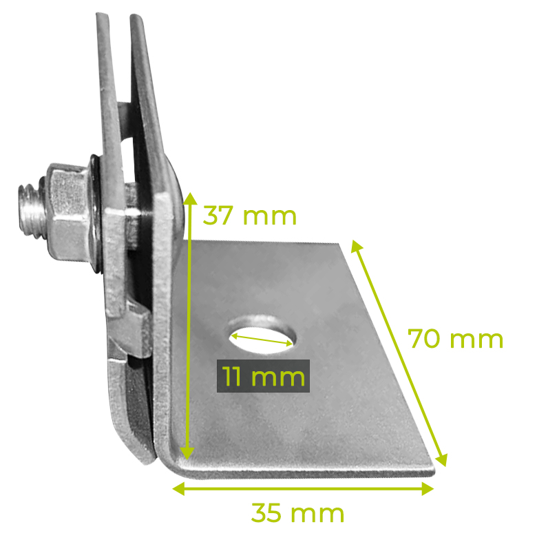 dimensions fixation joint debout